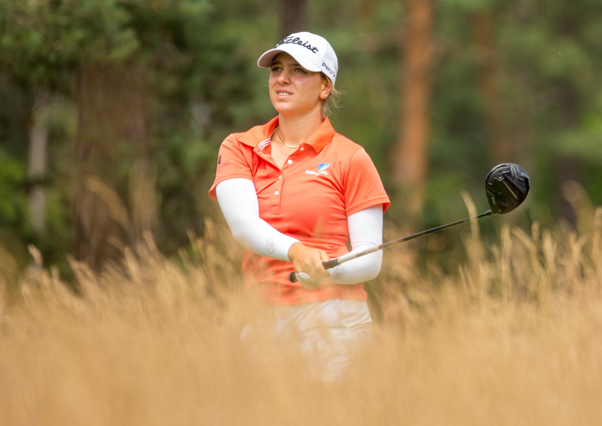 Stephanie Kyriacou saat menjuarai Big Green Egg Open 2021.