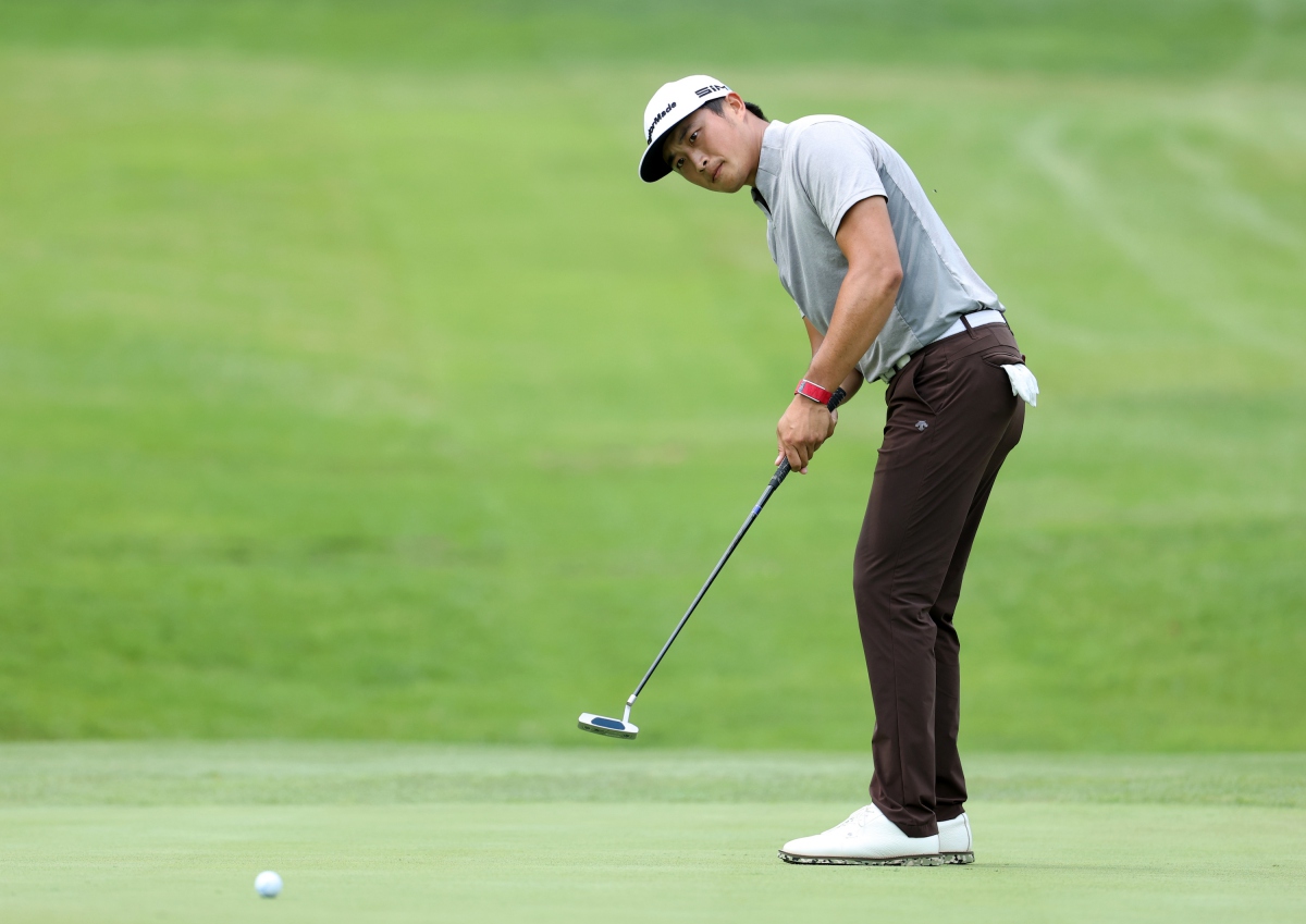 Bobby Bai pada putaran pertama ajang Barbasol Championship 2021.