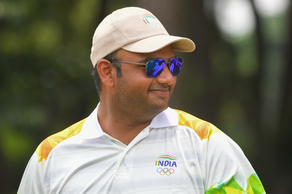 Udayan Mane pada Olimpiade Tokyo.
