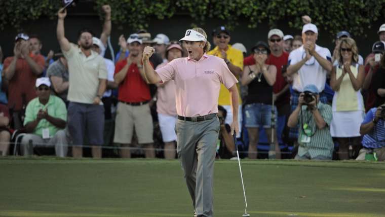 Brand Snedeker saat memenangkan FedExCup 2012.
