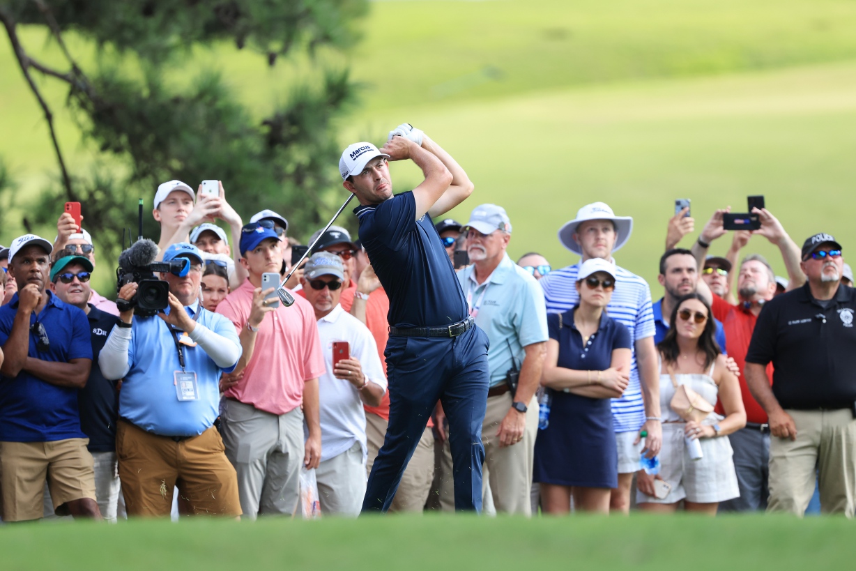 Patrick Cantlay pada TOUR Championship 2021.