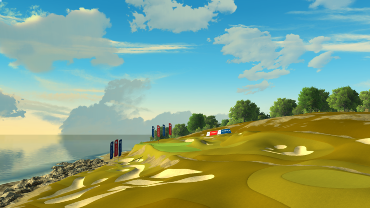 Hole 17 Whistling Straits pada Golf Clash.