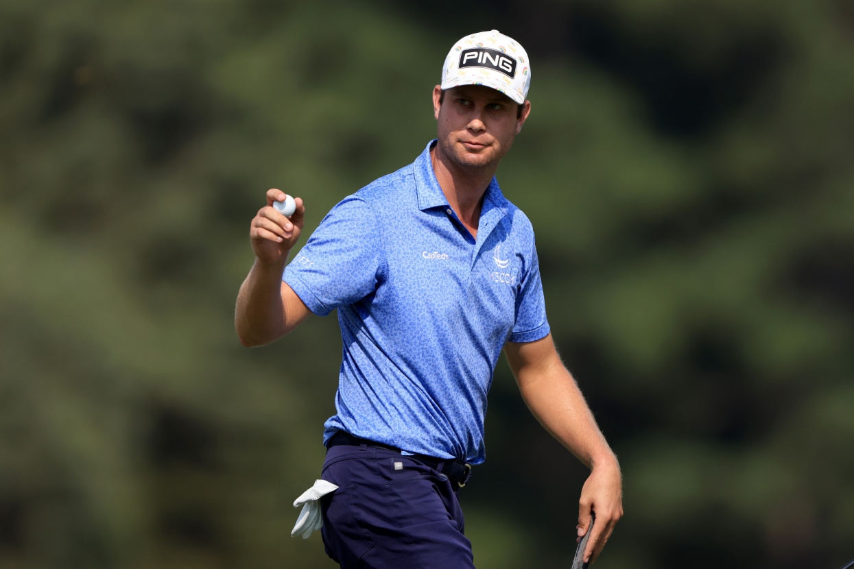 Harris English pada ajang WGC-FedEx St. Jude Invitational.