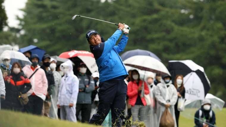 Hideki Matsuyama pada putaran kedua ZOZO CHAMPIONSHIP 2021.