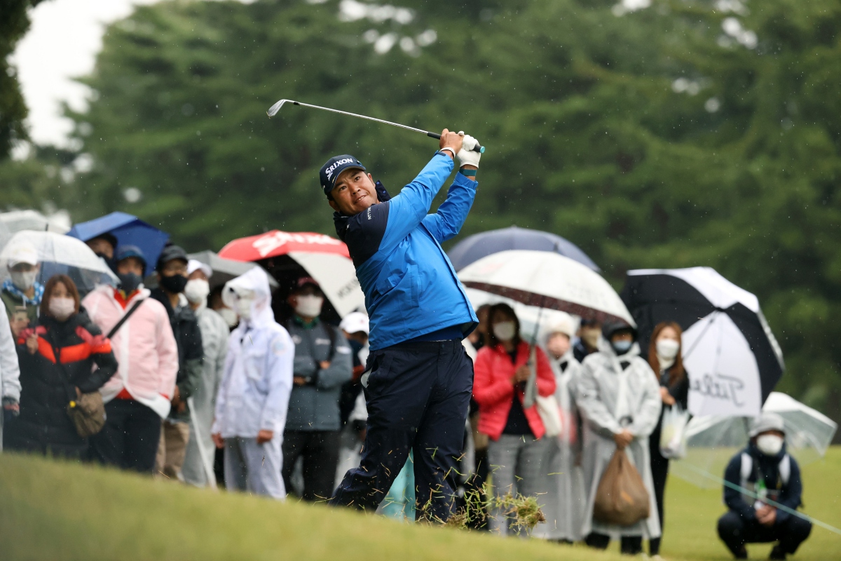 Hideki Matsuyama pada putaran kedua ZOZO CHAMPIONSHIP 2021.