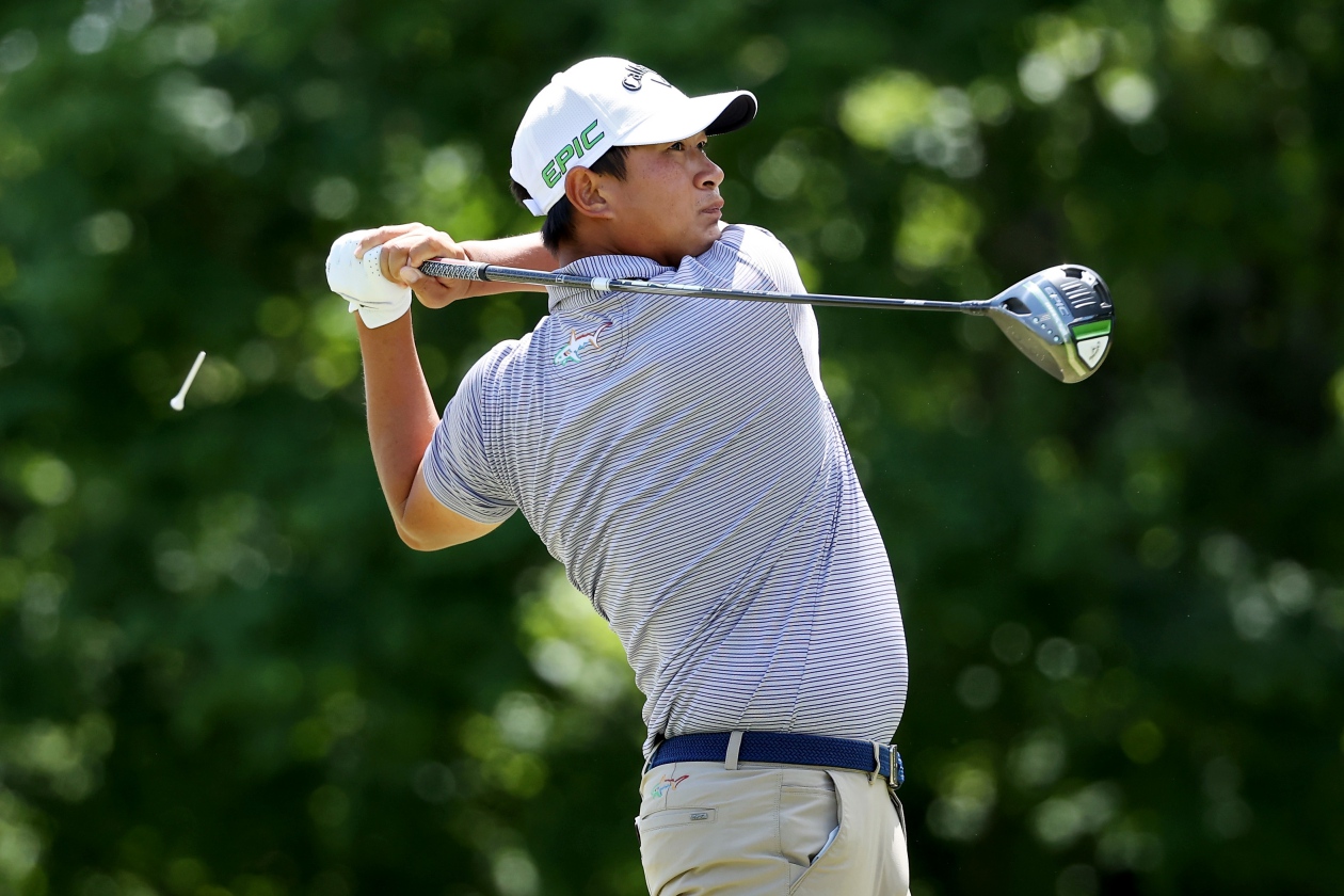 Carl Yuan pada Monday Qualifying RSM Classic 2021.