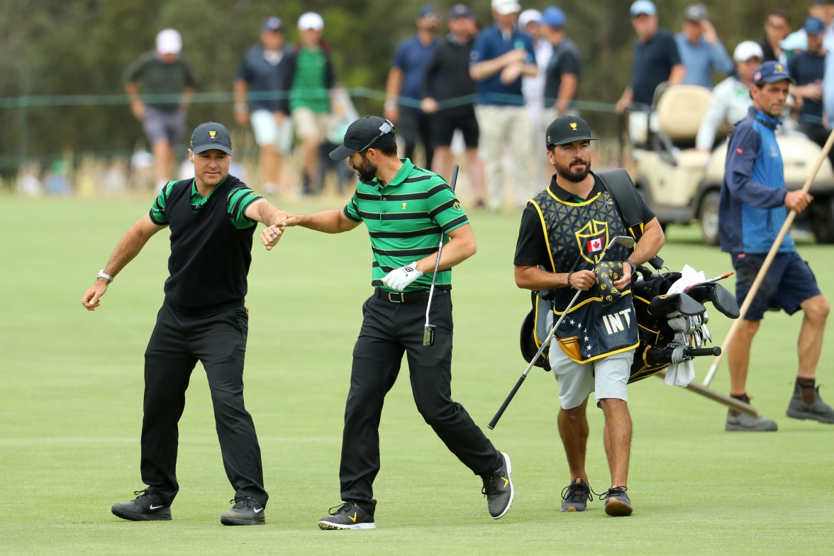 Trevor Immelman dan Adam Hadwin.