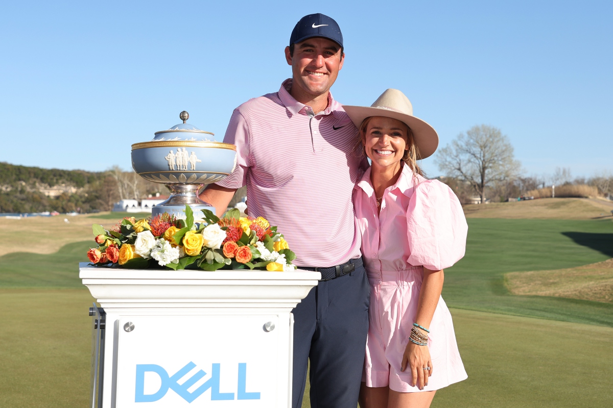 Scottie Scheffler dan Meredith, WGC-Dell Technologies Match Play 2022.