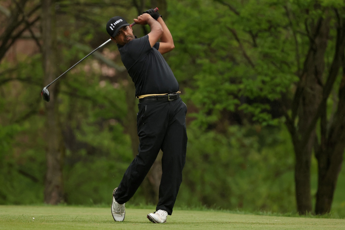 Anirban Lahiri, Round 2 Wells Fargo Championship 2022.