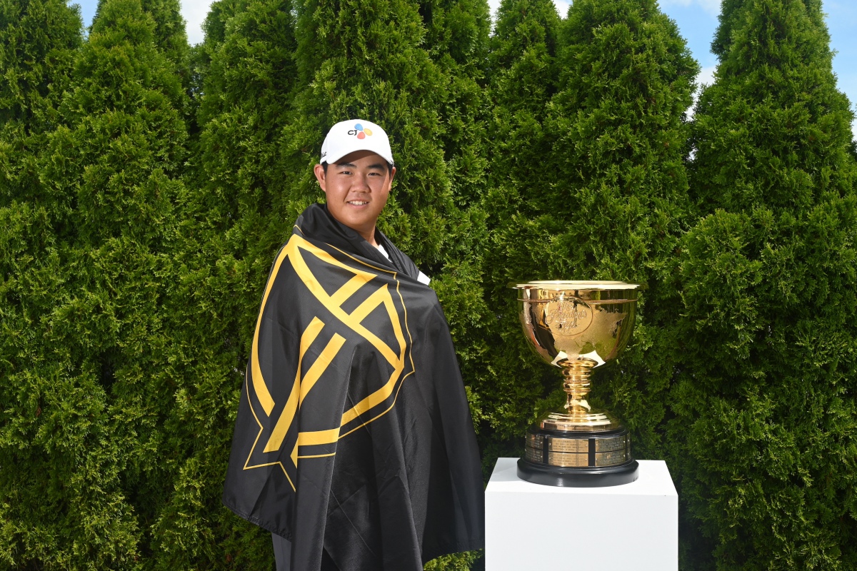 Kim Joohyung untuk Presidents Cup 2022.