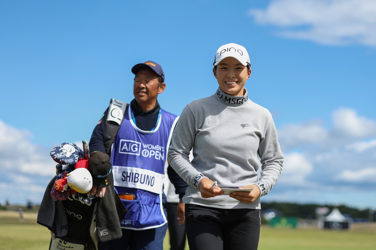 Hinako Shibuno, Round 1 AIG Women’s Open 2022.