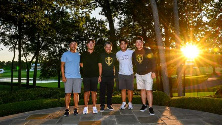 Skuad Korea pada Tim Internasional Presidents Cup 2022.