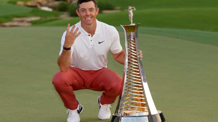 Rory McIlroy, Juara DP World Tour Rankings in Partnership with Rolex 2023.