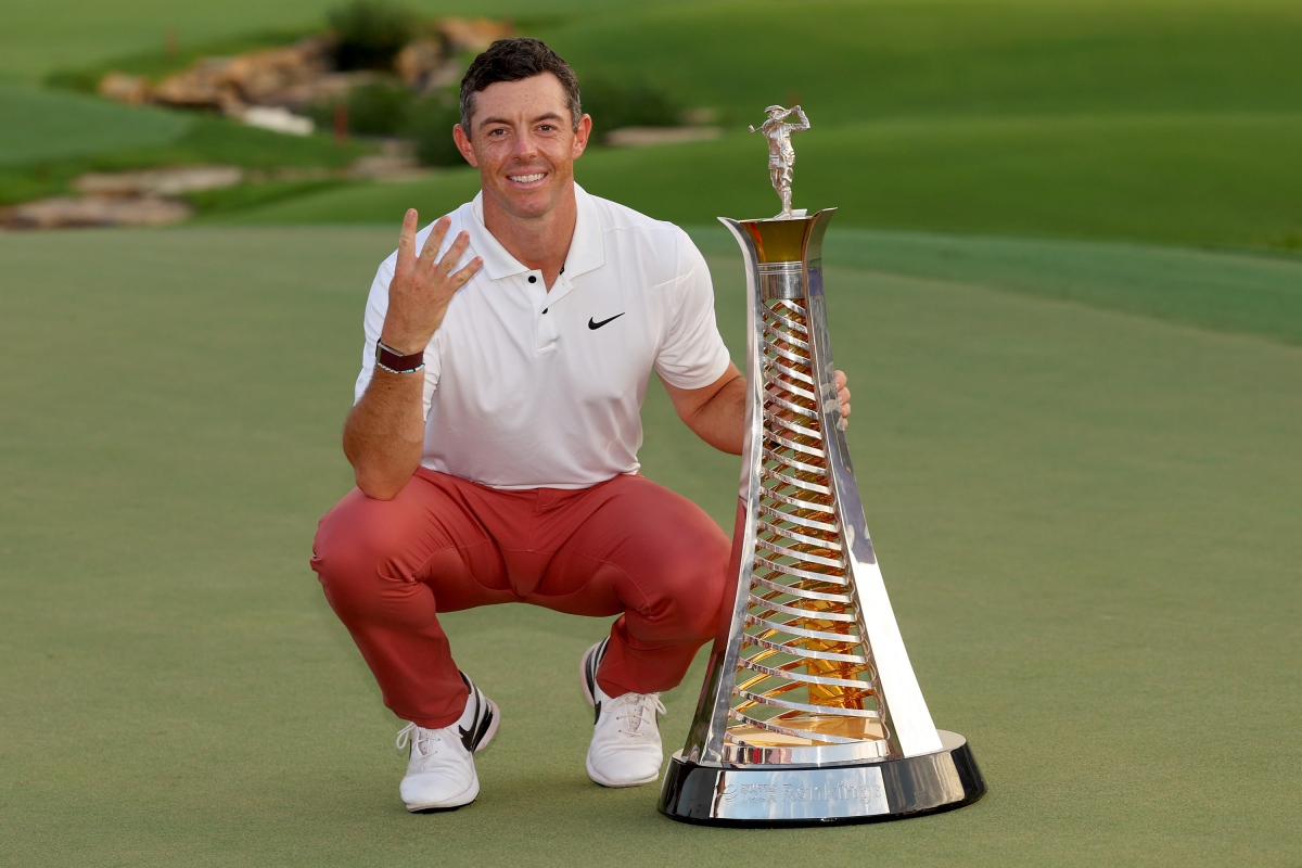 Rory McIlroy, Juara DP World Tour Rankings in Partnership with Rolex 2023.