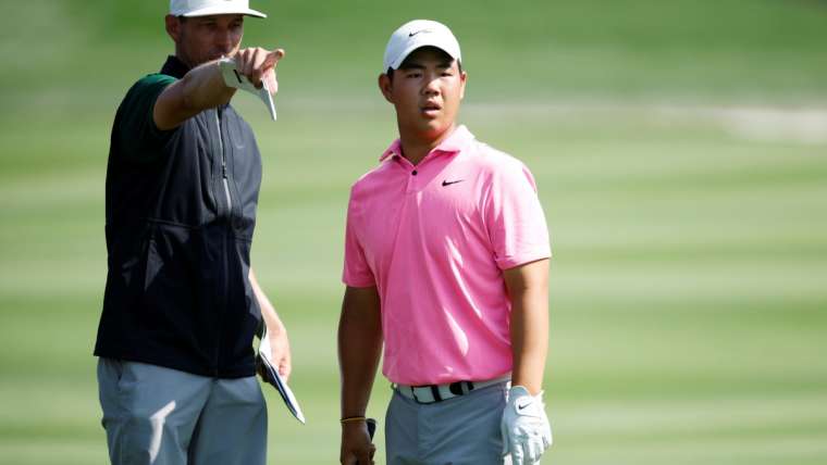 Tom Kim dan Joe Skovron, THE PLAYERS 2023.