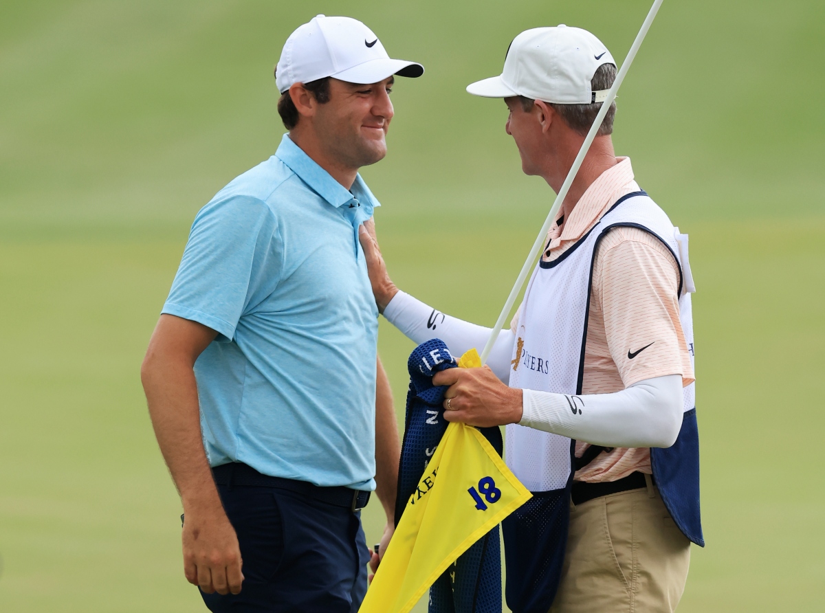 Scottie Scheffler dan Ted Scott, THE PLAYERS Championship 2023.