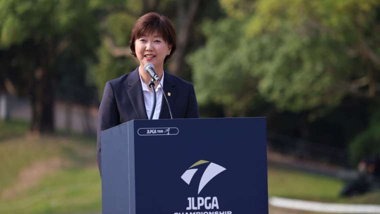 Presiden JLPGA Tour Hiromi Kobayashi, JLPGA Championship Konica Minolta Cup 2023.