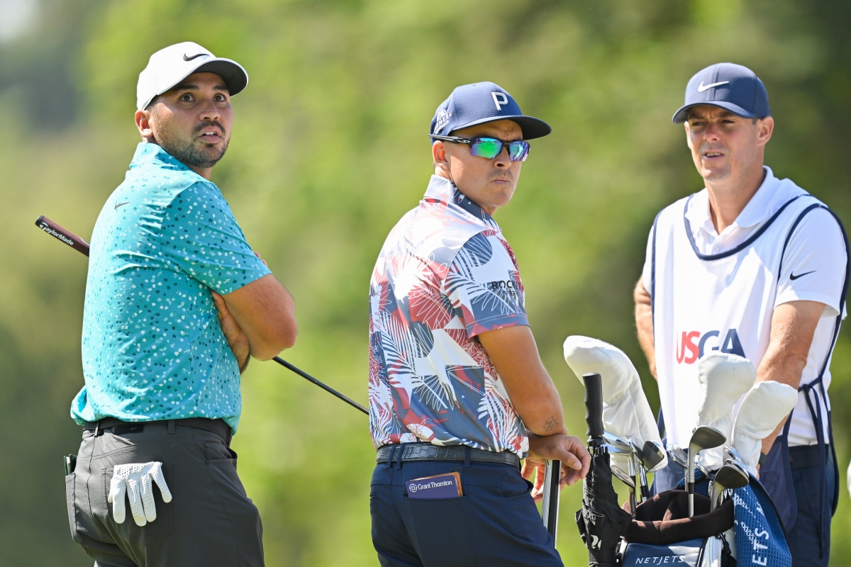 Jason Day dan Rickie Fowler, FedExCup Playoff 2023.