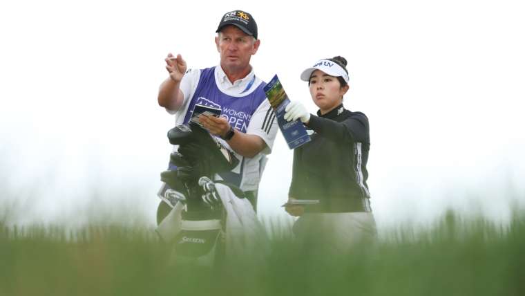 Miyu Yamashita dan John Bennet, Round 2 AIG Women’s Open 2025.