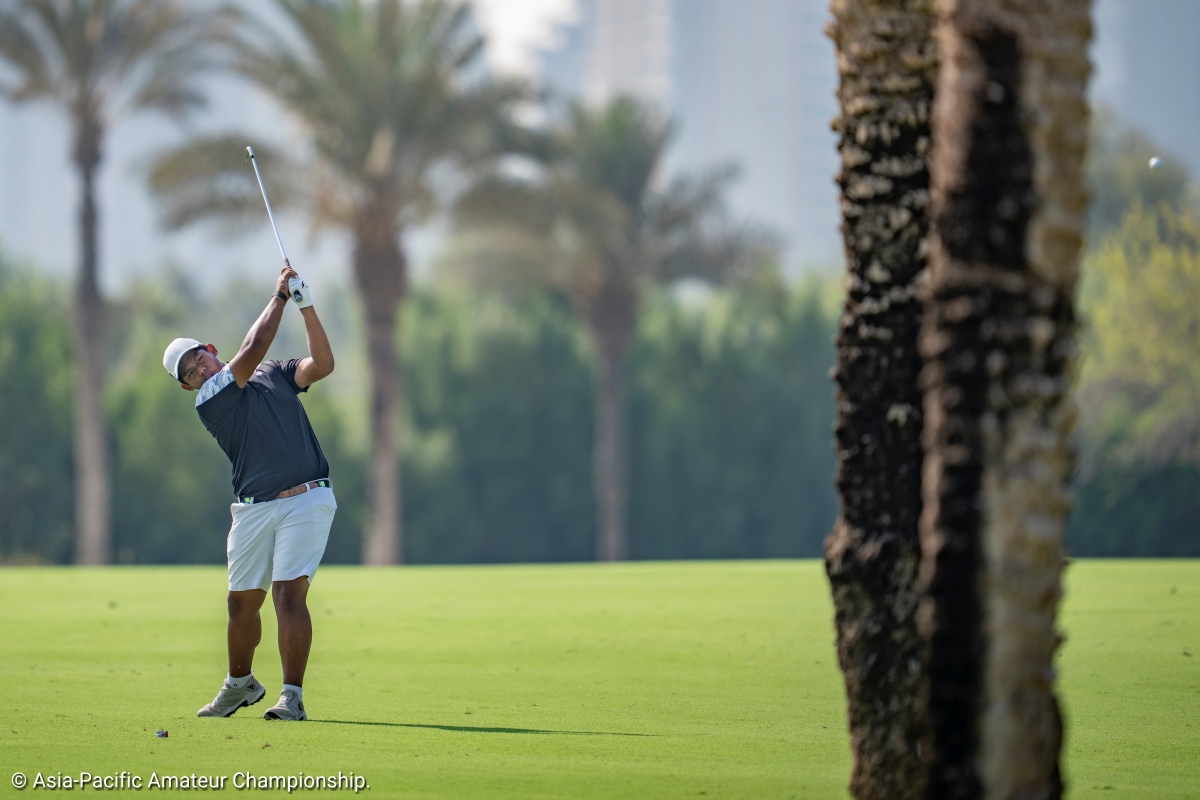 Rayhan Latief, Round 2 Asia-Pacific Amateur Championship 2025.
