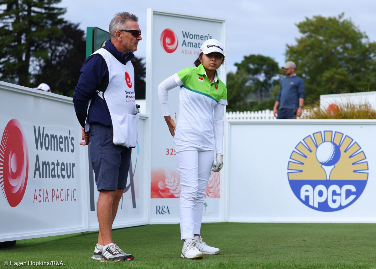 Abigail Rhea Soeryo Wiharko dan Jeff Ogden, Women’s Amateur Asia-Pacific 2026.