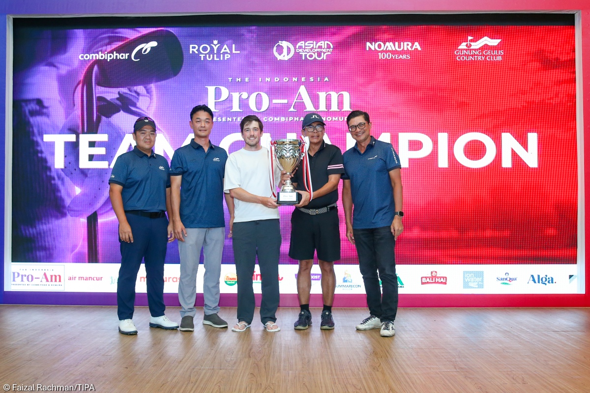 Darcy Brereton dan Sofjan Arsad, Juara Pro-Am pada The Indonesia Pro-Am 2025.