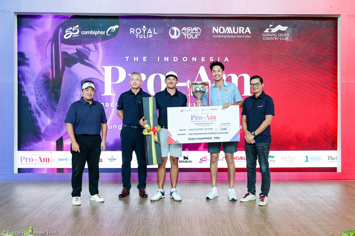 Luke Evan Moore dan Parathakorn Suyasri, Juara The Indonesia Pro-Am 2026.
